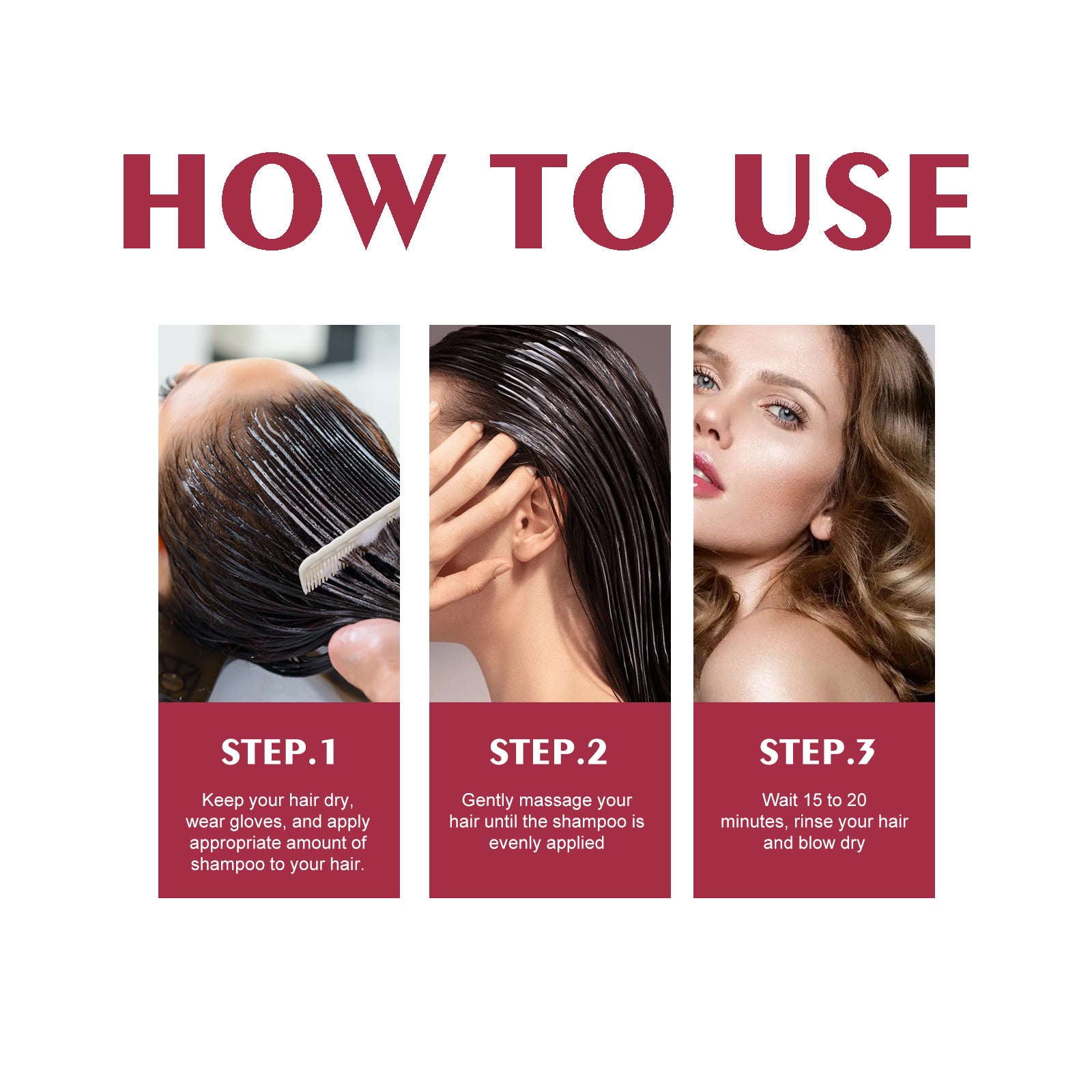 EELHOE Black Hair Dye Shampoo (Purple) Gentle No Stimulation Moisturizing Scalp Easy Color Change Hair Shampoo EELHOE Black Hair Dye Shampoo (Purple) Gentle No Stimulation Moisturizing Scalp Easy Color Change Hair Shampoo